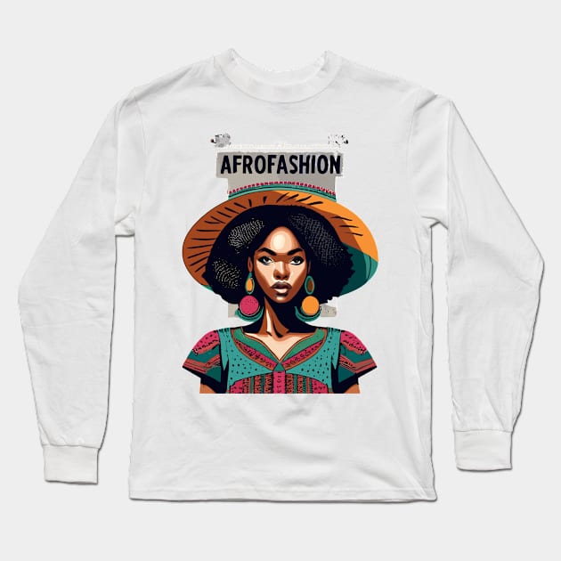 Afro Fashion Long Sleeve T-Shirt by Graceful Designs